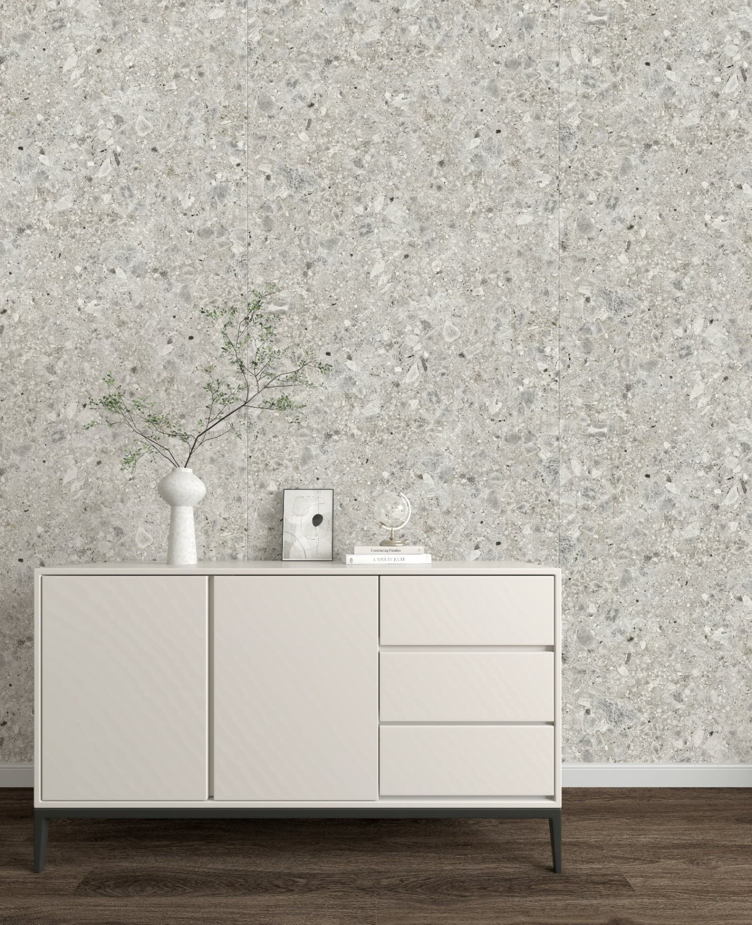 619 Ceppo di Gre White SPC duvar paneli, banyo paneli ve marble sheet yüzey için Kuzey Kıbrıs ürün ve uygulama görseli